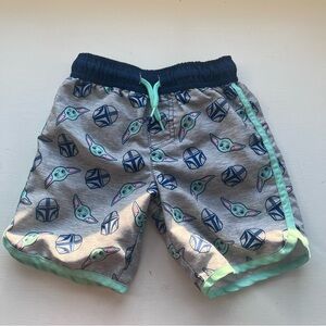 Boys Star Wars Printed Swim Trunks- Size XS